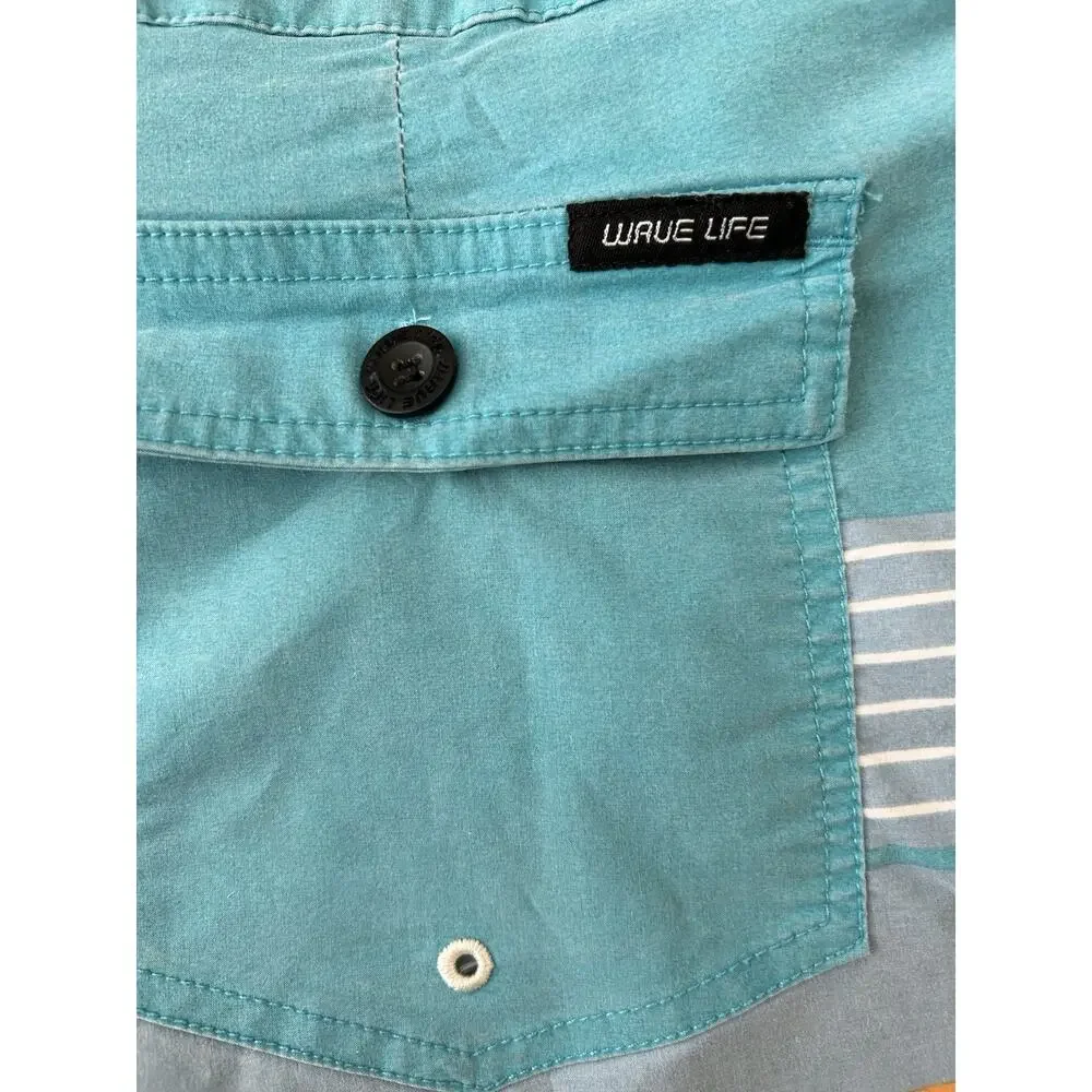 VTG 90s Board Shorts Men’s Sz 38 Grunge Punk Wave Life Preppy Retro Surf Skate